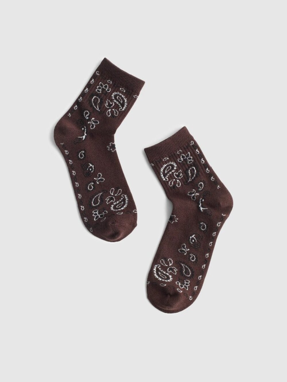 Madewell Bandana-Print Ankle Socks (OS)